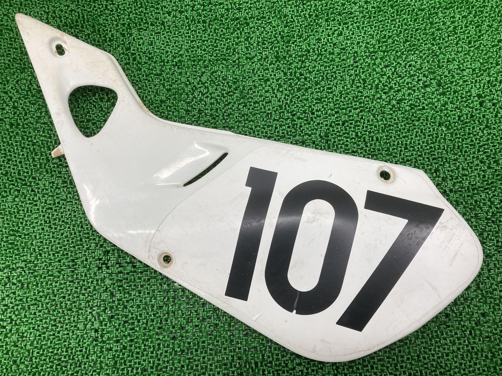 CR125R CR250R サイドカウル 左 白 ホンダ 純正 中古 バイク 部品 JE01 ME03 サイドカバー モトクロス専用車 コケキズ無し 品薄