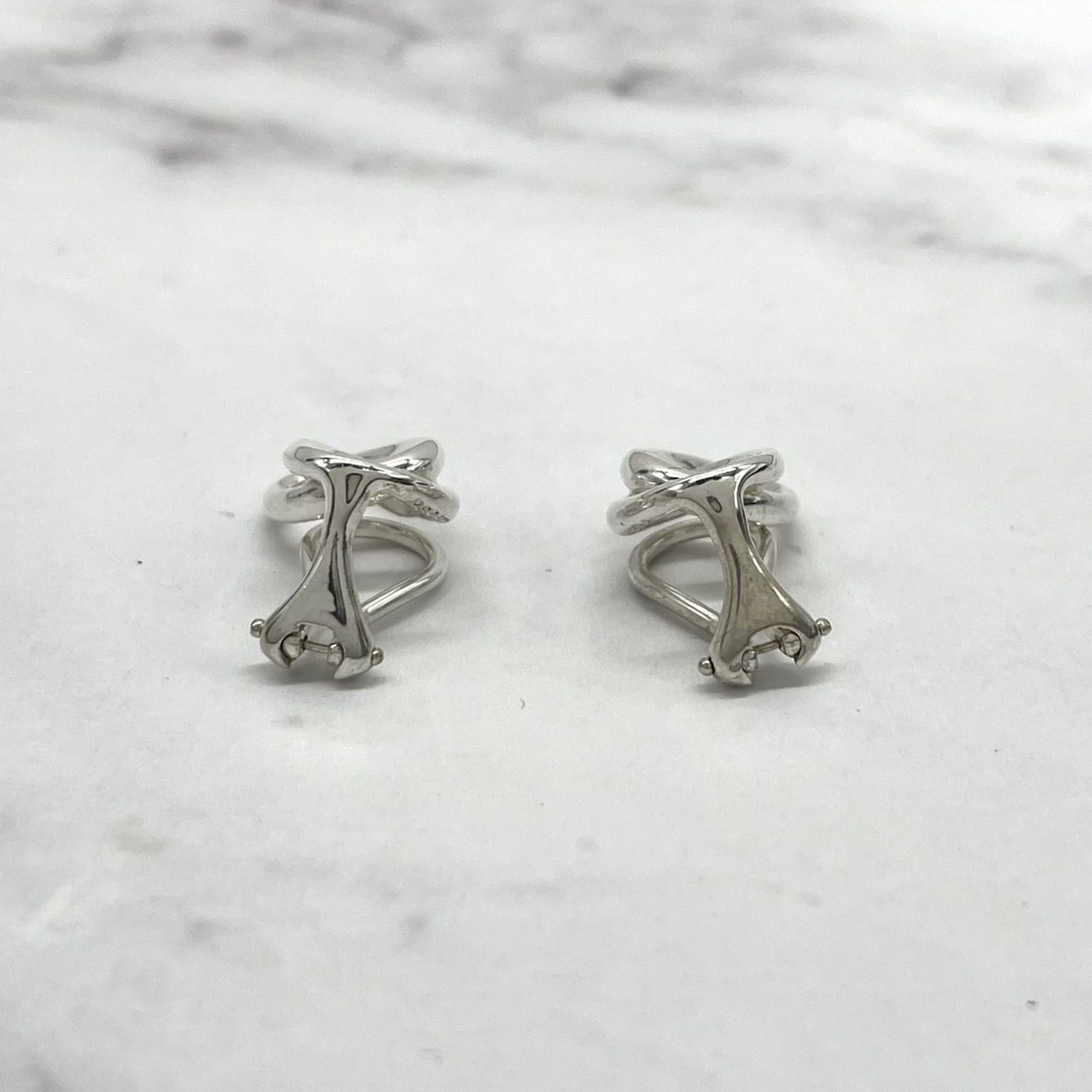 美品 TIFFANY & Co. ティファニー ダブルループ イヤリング