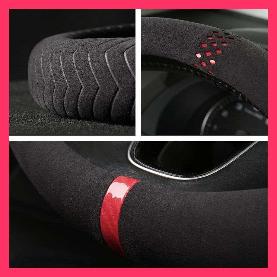 SEKIDAR ハンドルカバー 通気性がよい ステアリングカバー 滑らない 手触