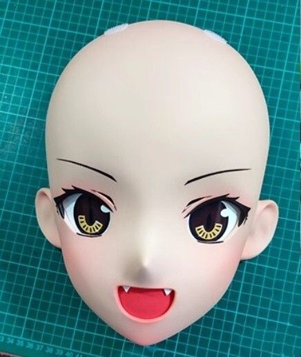 ハーフマスク 眼球付き カツラ付き NO.58 樹脂製 ヘッドロリータ ハーフマスク 眼球付き カツラ付き NO.58 樹脂製 ヘッドロリータ