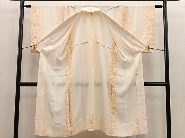 平和屋着物□長襦袢 無双仕立て 幾何学文様 暈し染め 正絹 逸品