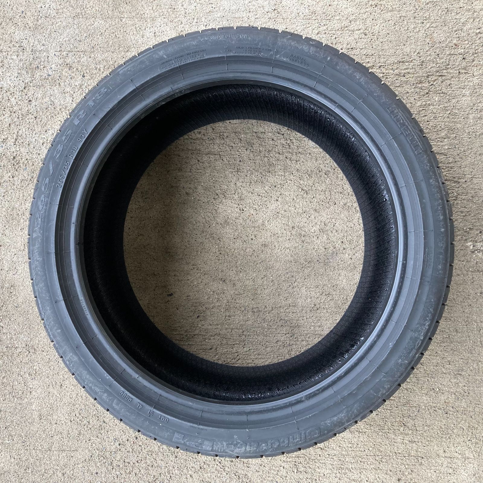 ★【保管袋付き】265/35R18 サマータイヤ 新品 2本セット ピレリ チントゥラートP1 2020年 265/35/18 265-35 ...