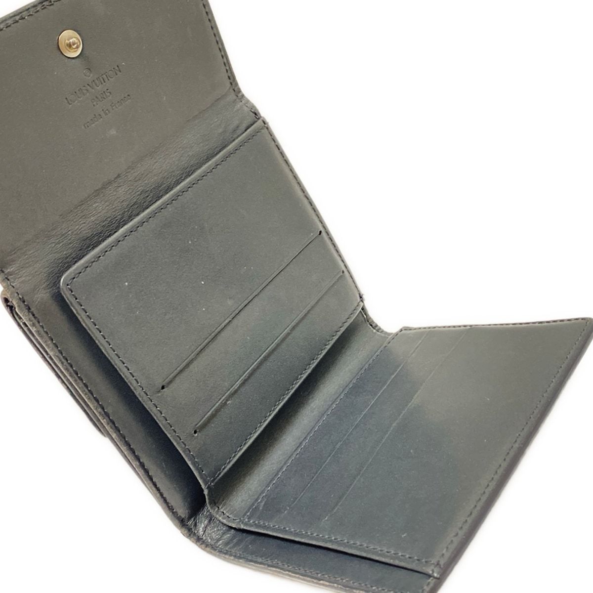 LOUIS VUITTONモノグラム・マット Wホック二つ折り財布 M65112 ルイ