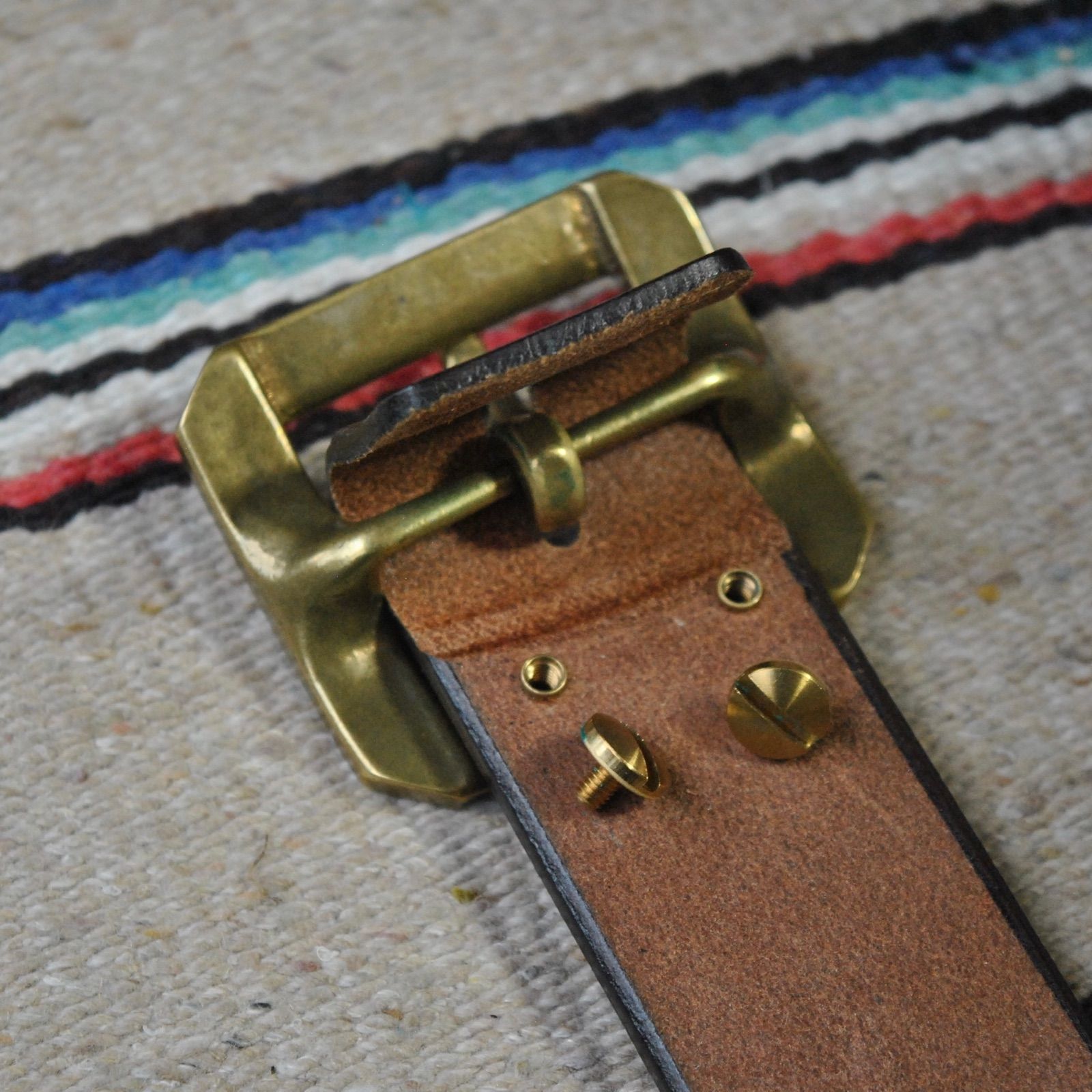 ZODIACベイカー社UKブライドルレザーギャリソンベルト☆ダークブラウン  