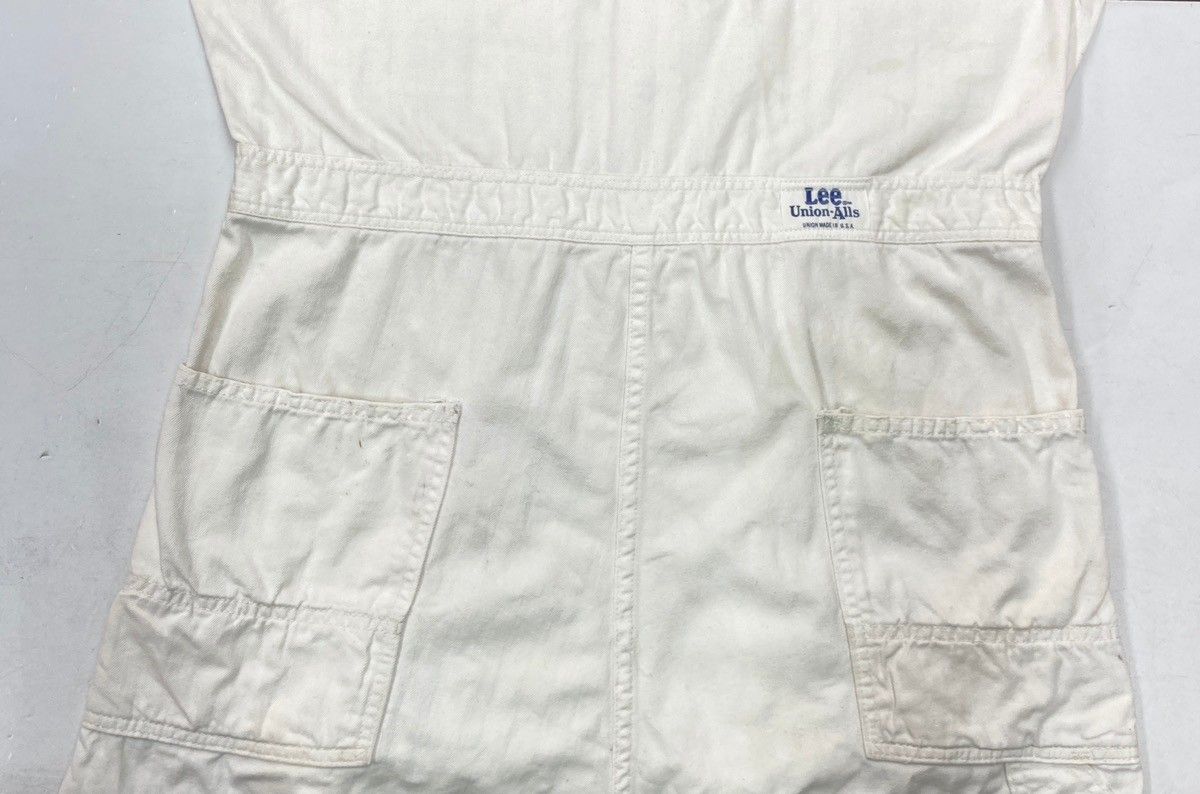 ユーロワーク 70s～80s コットン ヘリンボーン オーバーオール 48 白 ユーロワーク 70s～80s コットン ヘリンボーン オーバーオール