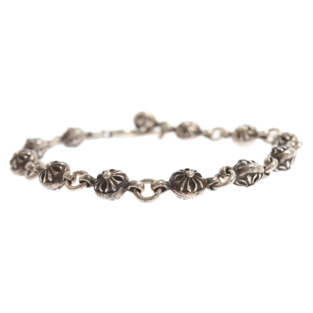 Chrome Hearts シルバー クロスブレスレット クロムハーツ シルバー クロス リーフ ブレスレット 【公式通販】