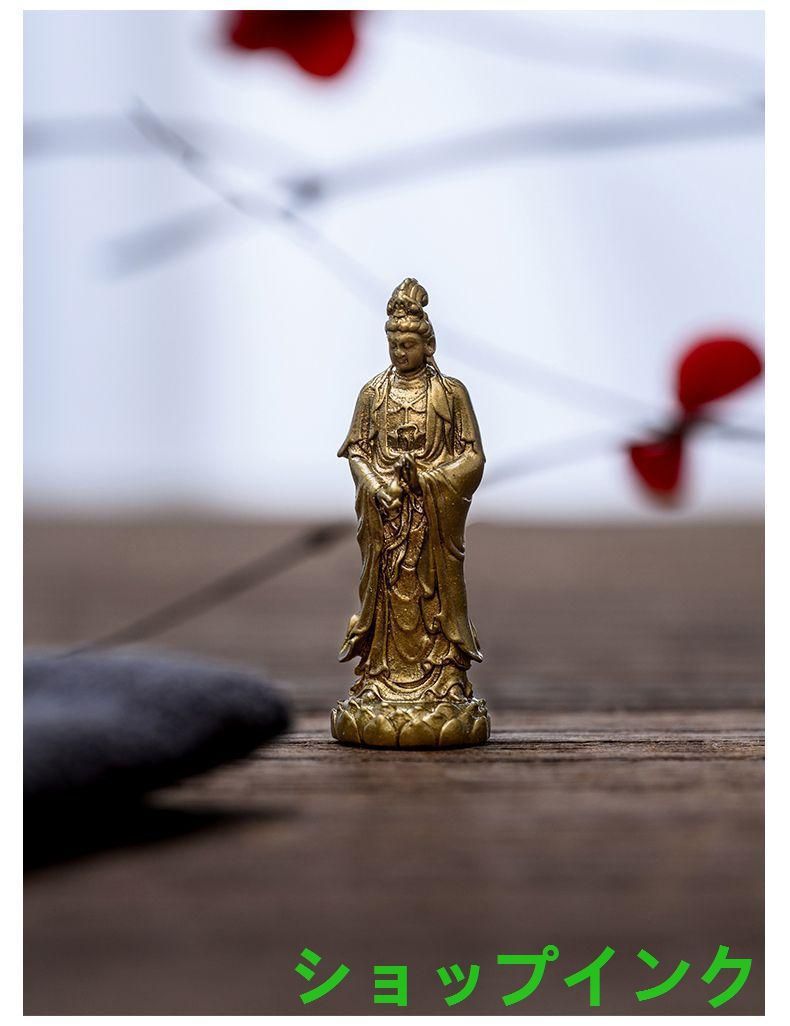 仏教美術 仏像 西方三聖仏像 家内 供養 銅 工芸品 置物 仏教美術 中国 仏像 西方三聖接見仏像 小仏像 銅製 銅器 - メルカリ