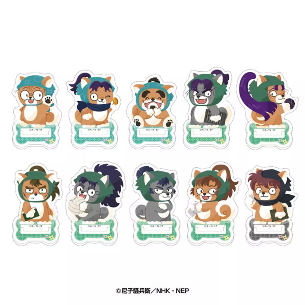 アクリルスタンド アクリルパネル 全10種セット 忍たま乱太郎 どうぶつフォーゼ アクリルスタンド