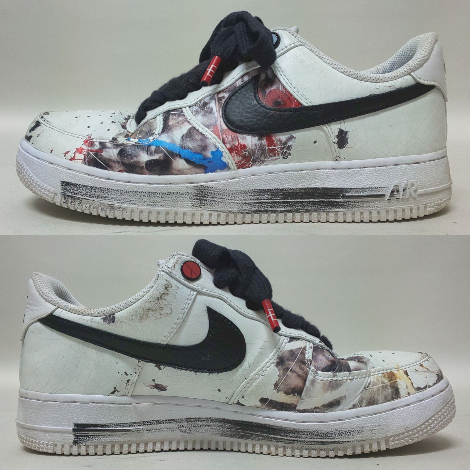 浜館80-1783】 【店舗併売品】 PEACEMINUSONE × NIKE AF 1 LOW Para-noise/White/Black G- DRAGON ピースマイナスワン×ナイキ エアフォース1 パラノイズ ジードラゴン 26.5cm 【中古品】 - メルカリ