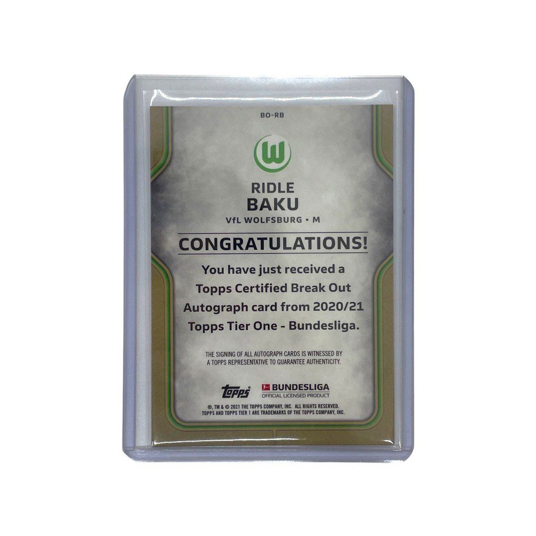 Topps TOPPS サッカーカード TIER ONE RIDLE BAKU WOLFSBURG 015