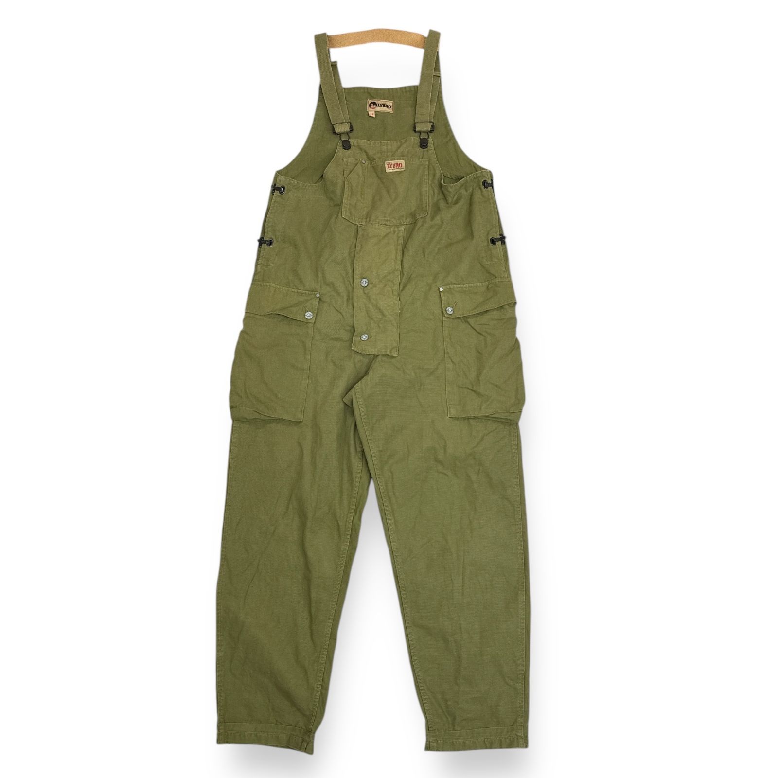 NIGEL CABOURN × LYBRO NAVAL DUNGAREE ネイバルダンガリー オーバーオール サロペット つなぎ ナイジェルケーボン  ライブロ カーキ 48 80329-13-50510 78769A7 - メルカリ