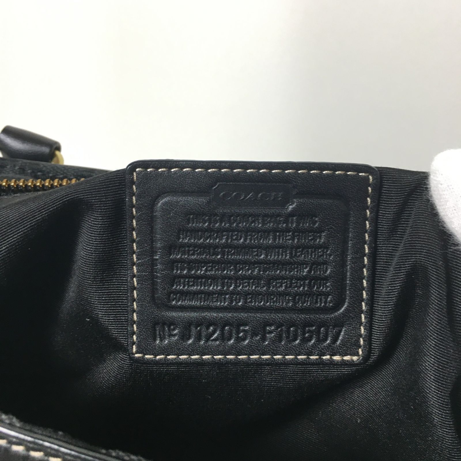 2506-186｜美品｜コーチ シグネチャー ハンドバッグ ブラック 2506-186｜美品｜コーチ シグネチャー ハンドバッグ ブラック