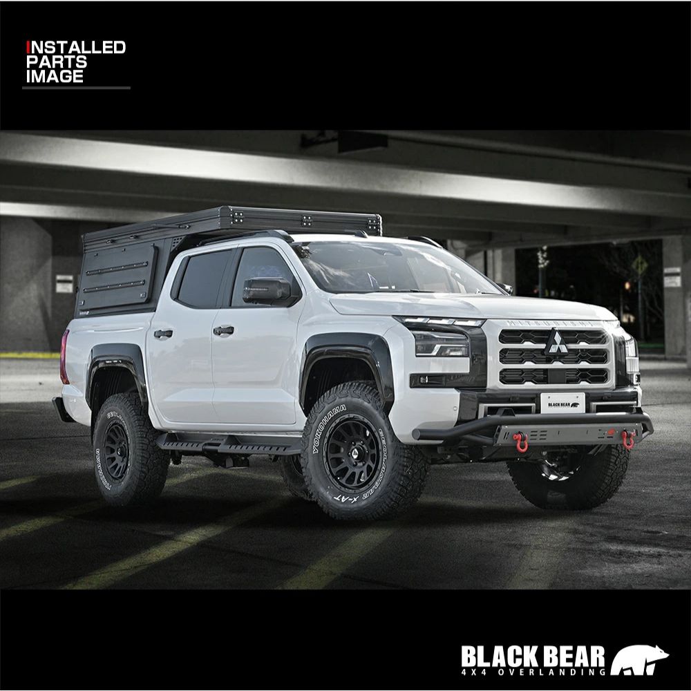 足元のドレスアップ ブラック サイドステップ トライトン LC2T R6 2- STP001 高強度スチール 車種 設計