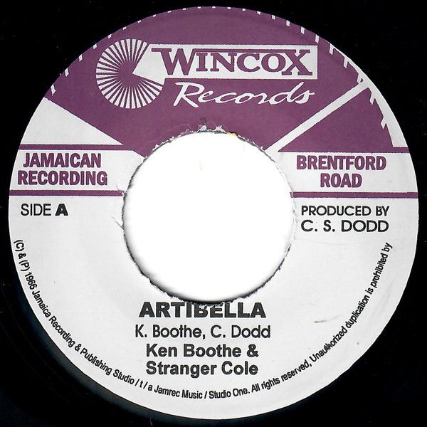 ジャマイカ7” Stranger - Ken | Jackie Mittoo Artibella | Woman Of The World none Wincox Records |00080