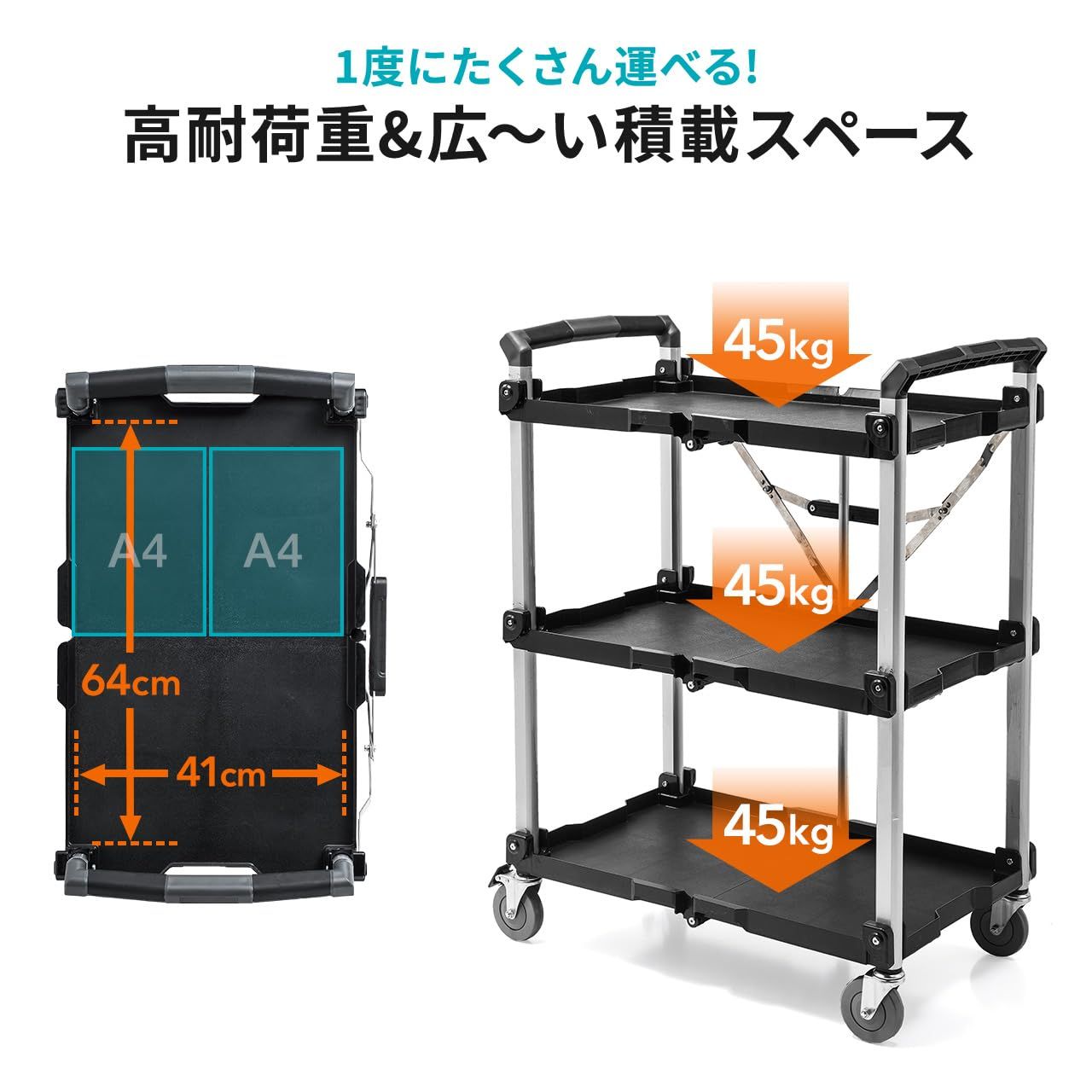 3段 折りたたみ