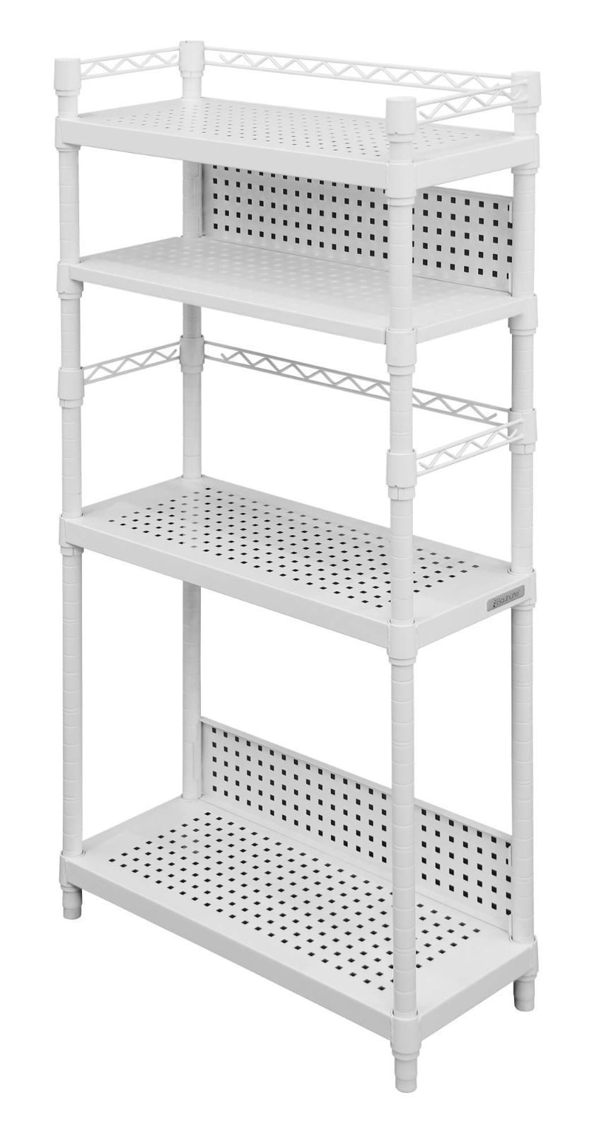 Bauhutte( バウヒュッテ ) デスクサイドラック パソコンラック pcラック ( 幅 60.5 × 奥行 25.5 × 高さ 120.5 cm ) ホワイト BHS-600SM-WH