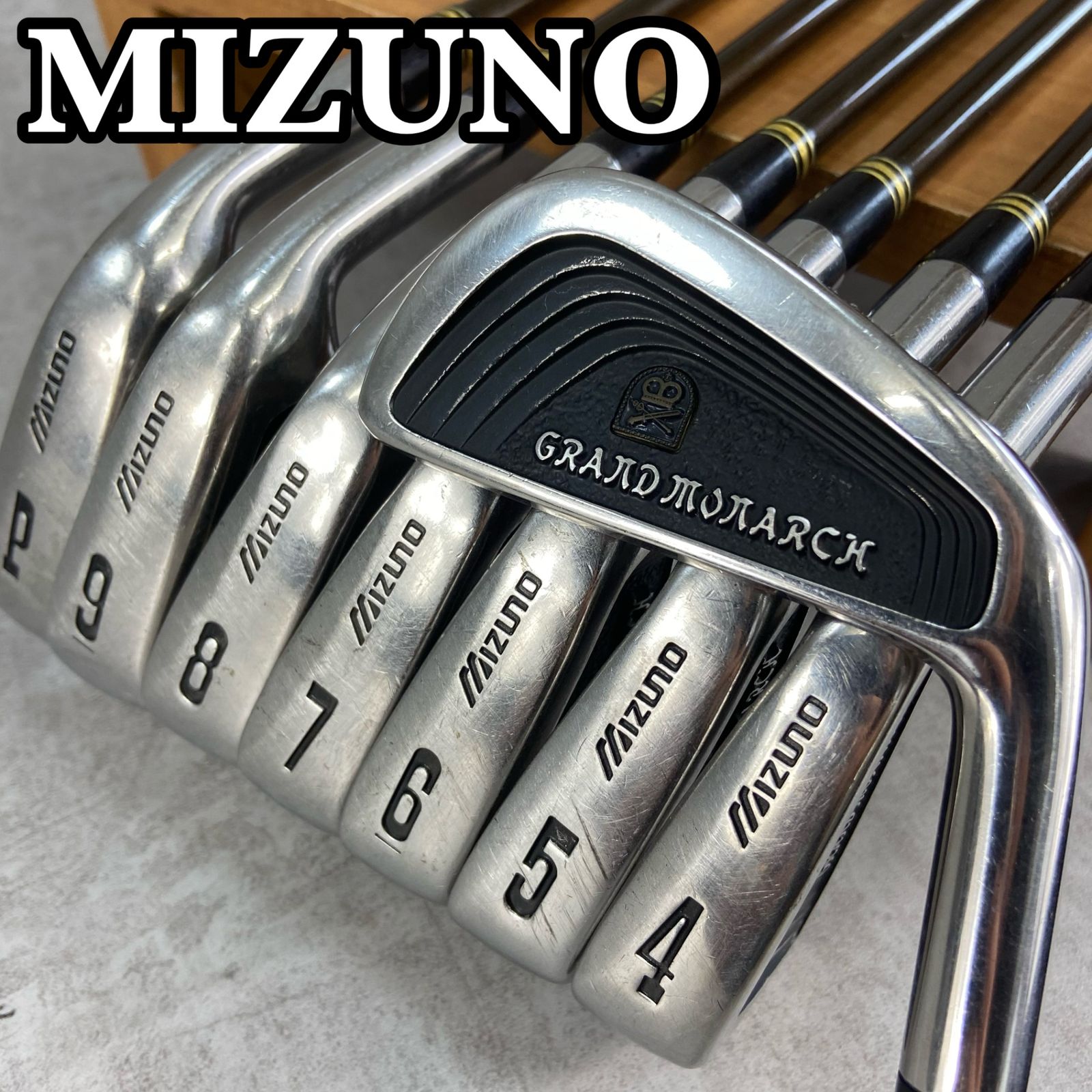 MIZUNO - MIZUNO　ミズノ　GRAND　MONARCH グランドモナーク　メンズゴルフ　アイアン8本セット　カーボン　R MIZUNO ミズノ GRAND MONARCH グランドモナーク メンズゴルフ