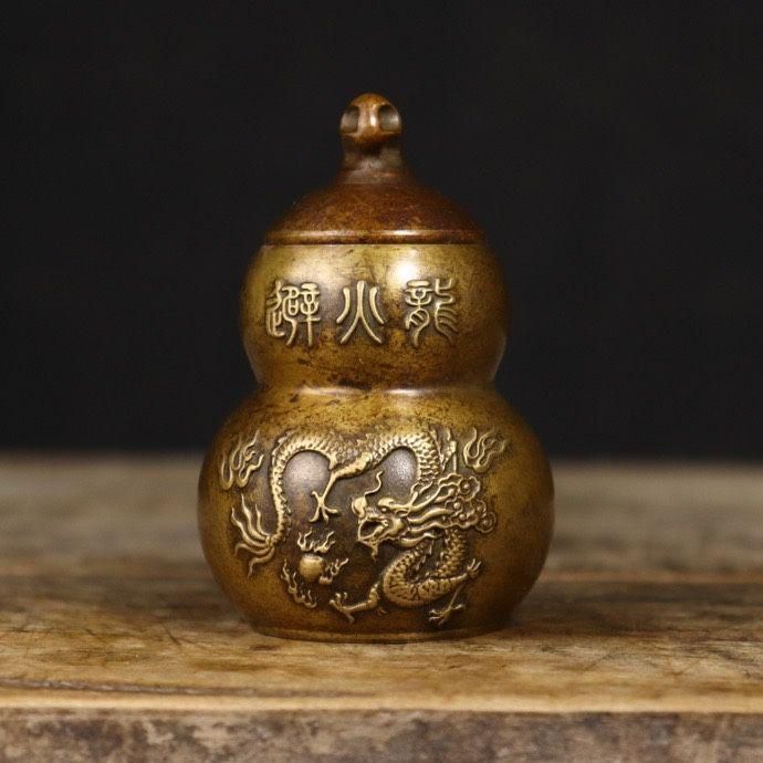 銅 細工 八卦避火竜瓶   銅製品 鎮宅 辟邪 開運 風水 招財 瓢簞  置物 銅 細工 八卦避火竜瓶 銅製品 鎮宅 辟邪 開運 風水 招財 瓢
