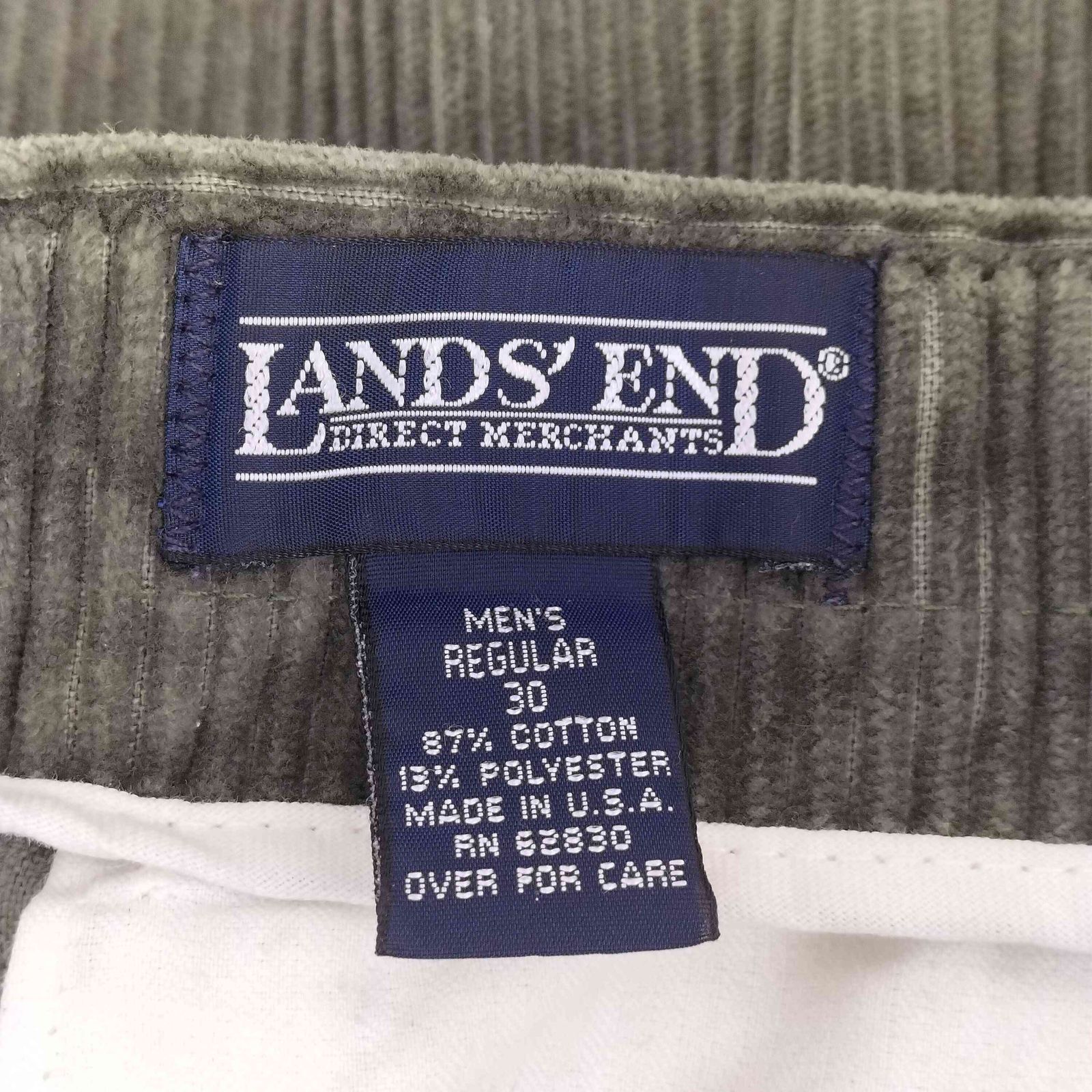 ランズエンド LANDS END 90s USA製 ツータックコーデュロイ