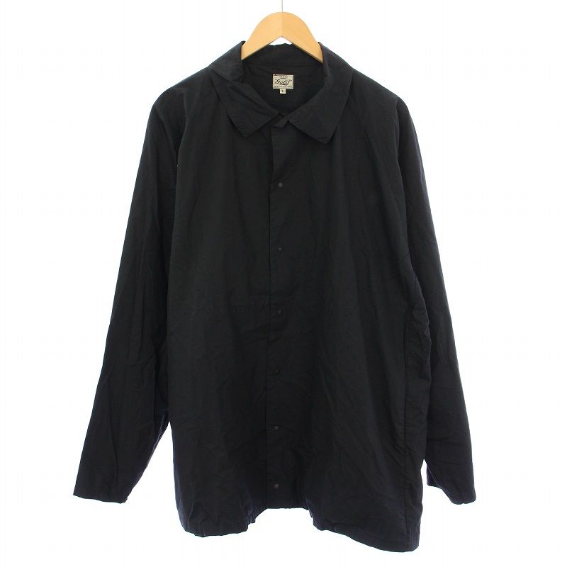 ゴールド GOLD 東洋エンタープライズ COTTON 80 SILK 20 120/2 BROAD SNAP SHIRT ブロードスナップシャツ カジュアル 長袖 レギュラーカラー シルク混 無地 L 黒 ブラック GL28295 /BB