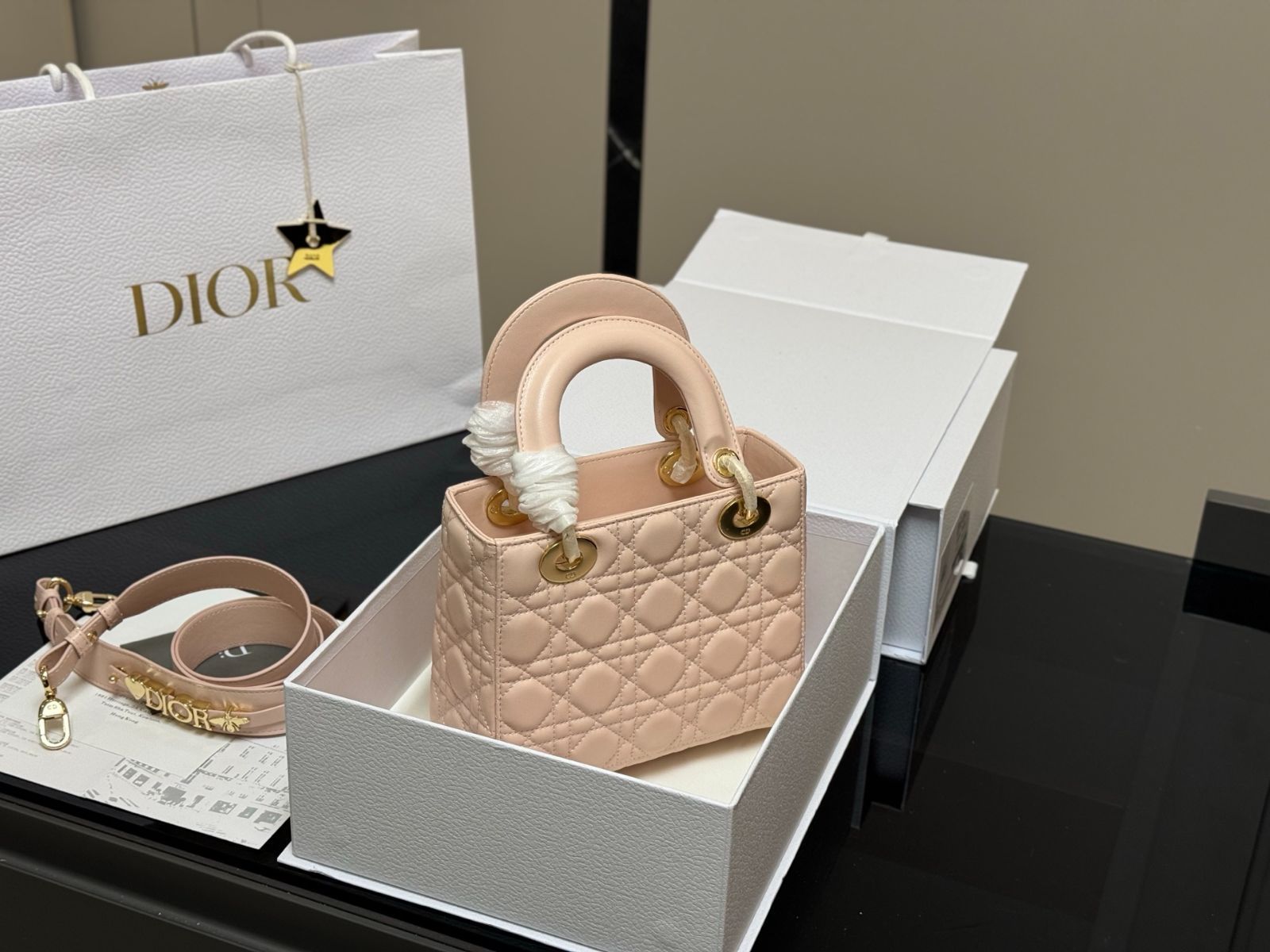☆Dior☆ディオール☆ディライトレディミニトートバッグ ブティック】レディディオール コピー LADY D-LITE ミニバッグ