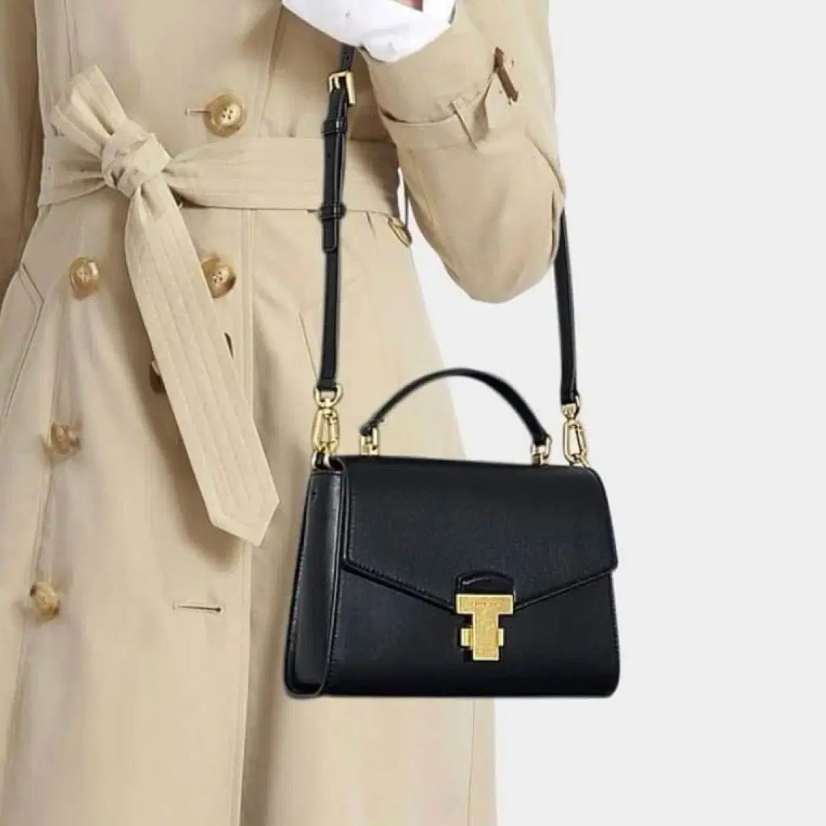 Tory Burch トリーバーチ ジュリエット ブラック スモール トップハンドル バッグ クロスバッグ