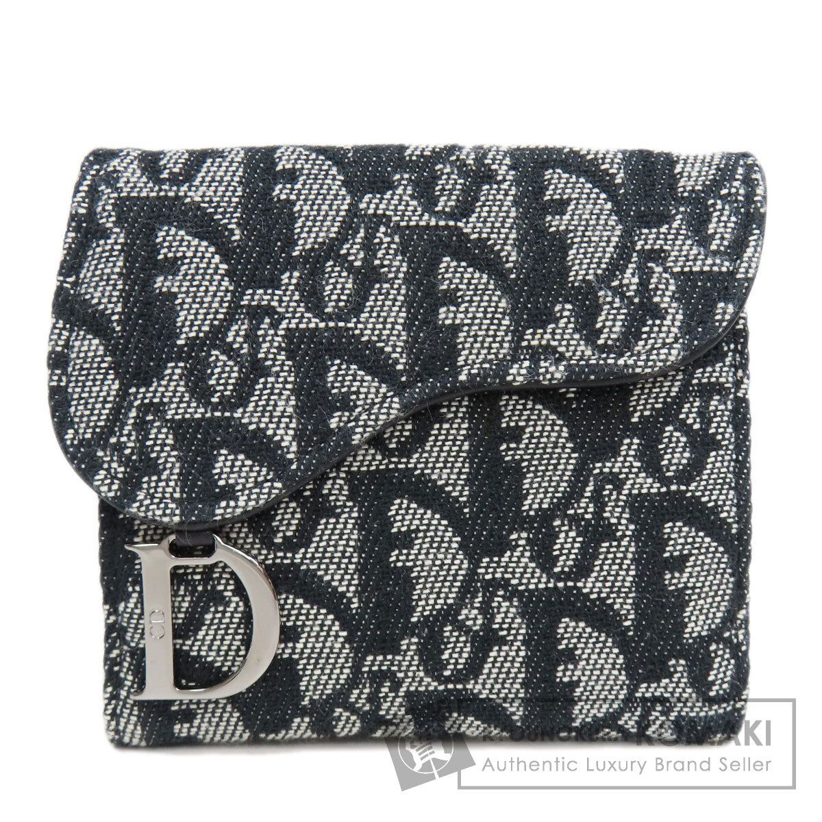 CHRISTIAN DIOR クリスチャンディオール サドル トロッター柄 二つ折り