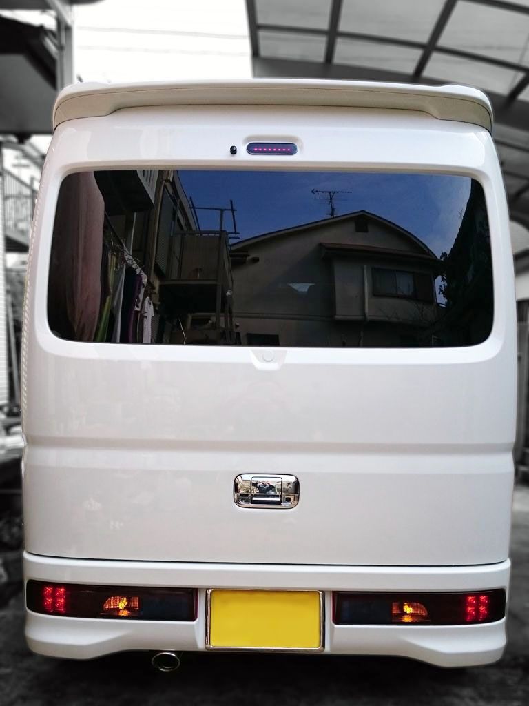 Tint+何度も貼れる エブリイ ワゴン DA17W テールランプ スモーク