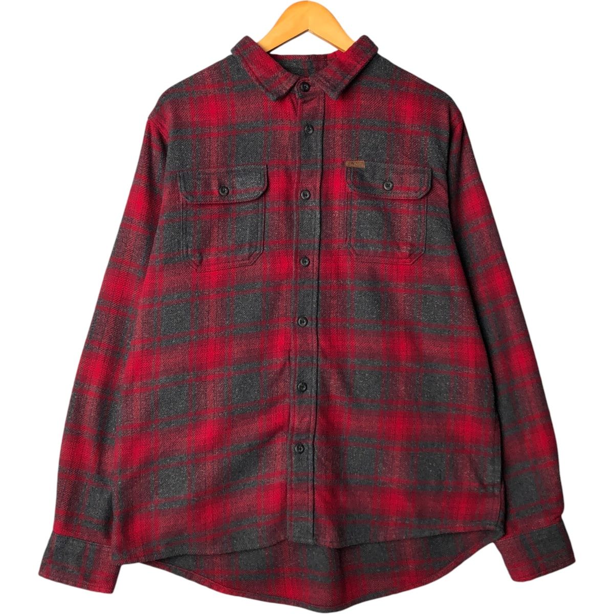 古着 オービス ORVIS 長袖 ヘビーネルチェックシャツ メンズL