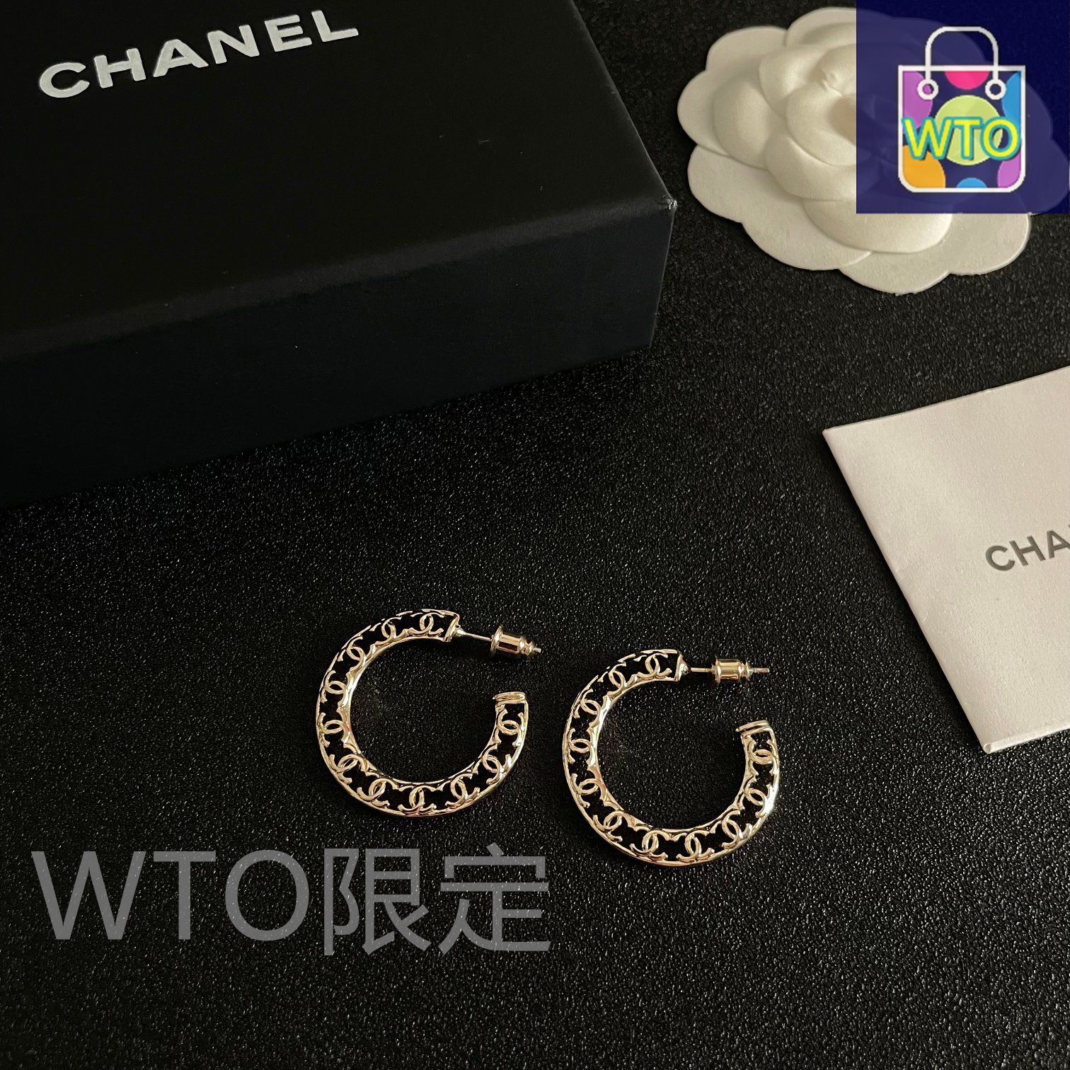 今日特価】CHANEL シャネル 中古 ダブル C イヤリング