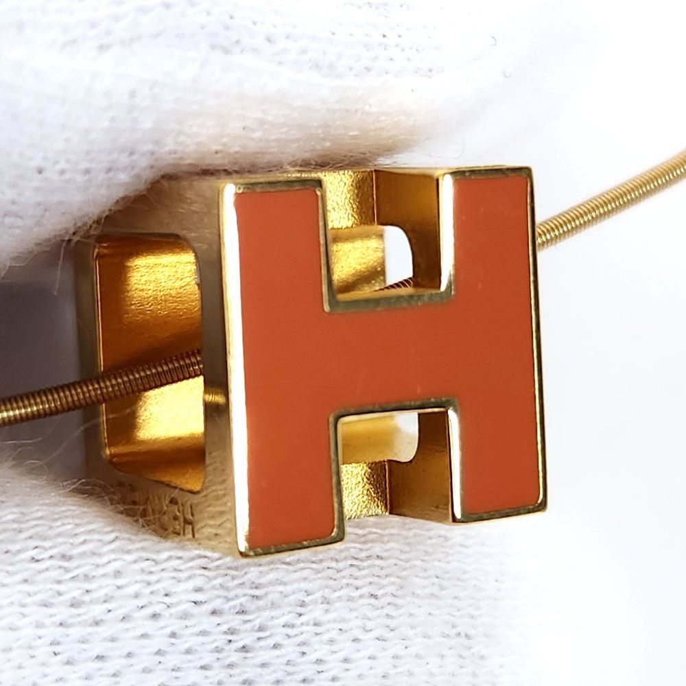 HERMES エルメス キューブ ゴールド/オレンジ エルメス カージュ