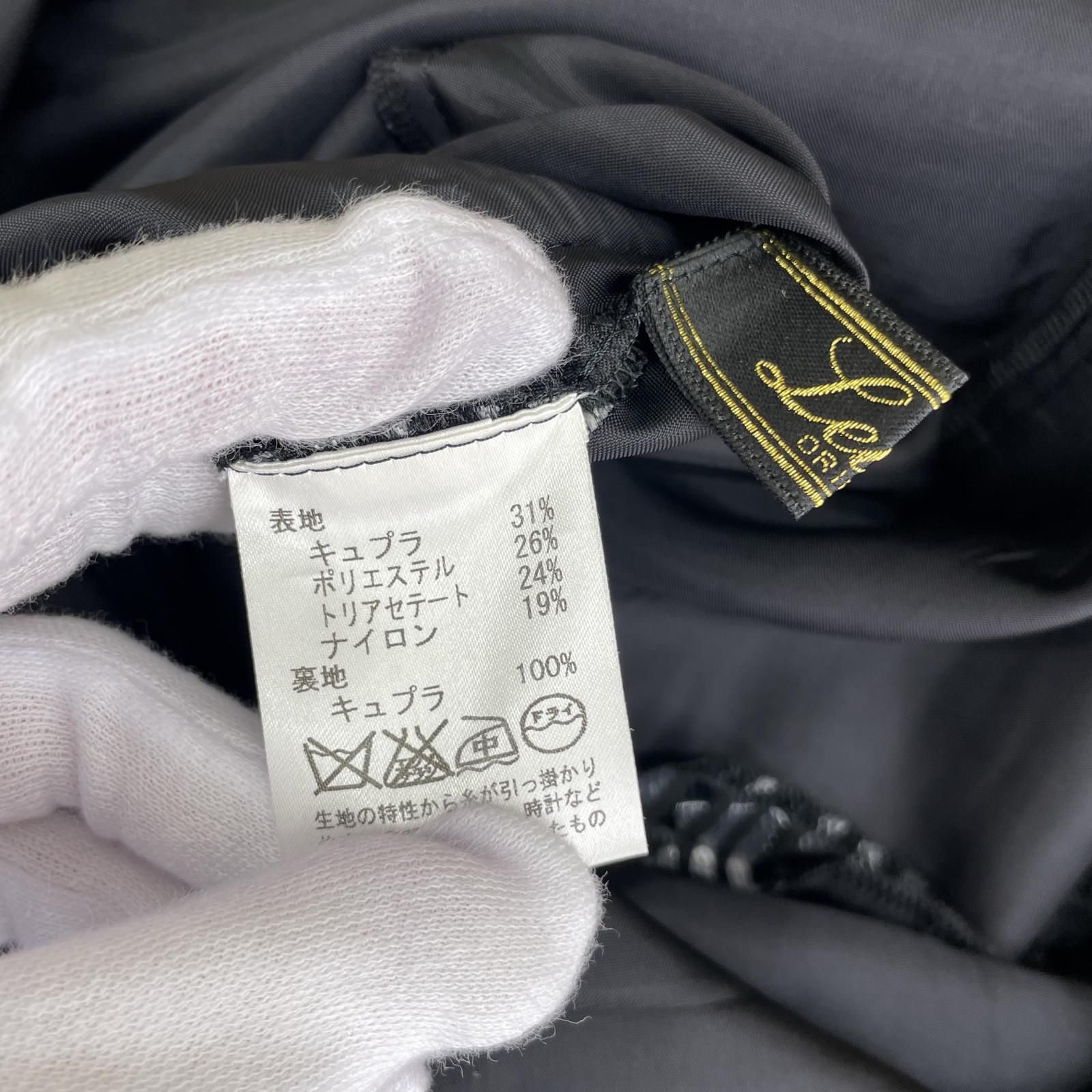 【★】レリアン サイズ 9　【新品・未使用】 Leilian レリアン 総柄 スリットネックワンピース size9