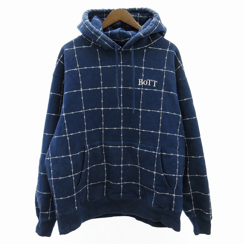 BOTT パーカー 2XL 青色 未使用 BOTT パーカー 2XL 青色 未使用