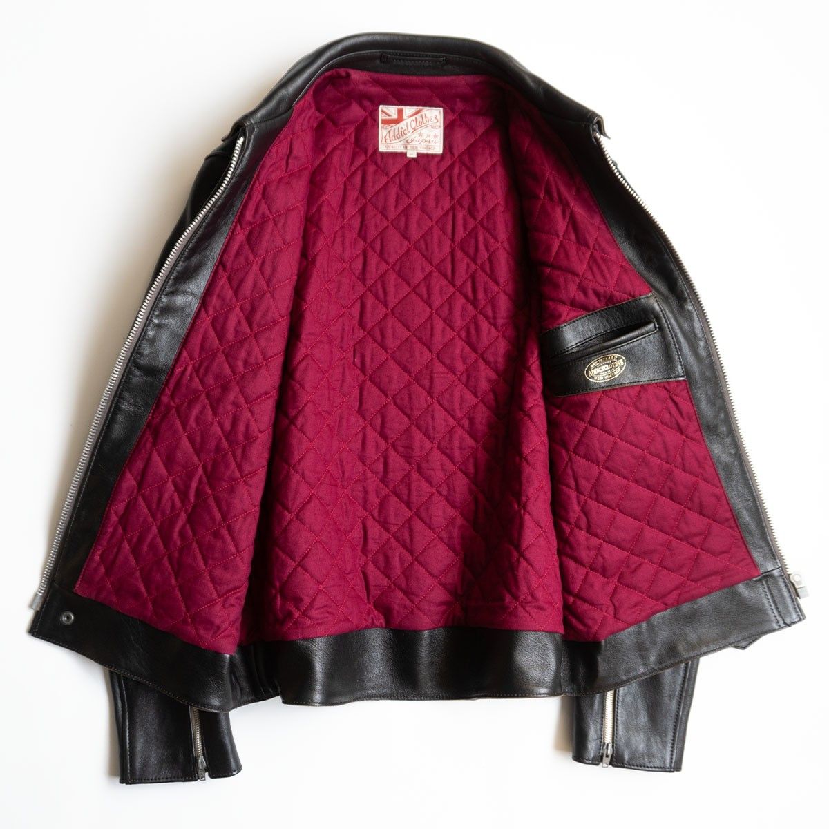 ビッグサイズ44 ADDICT CLOTHES AD-01 CENTER-ZIP JACKET SHEEP シープスキン レザージャケット アディクトクローズ 25100485