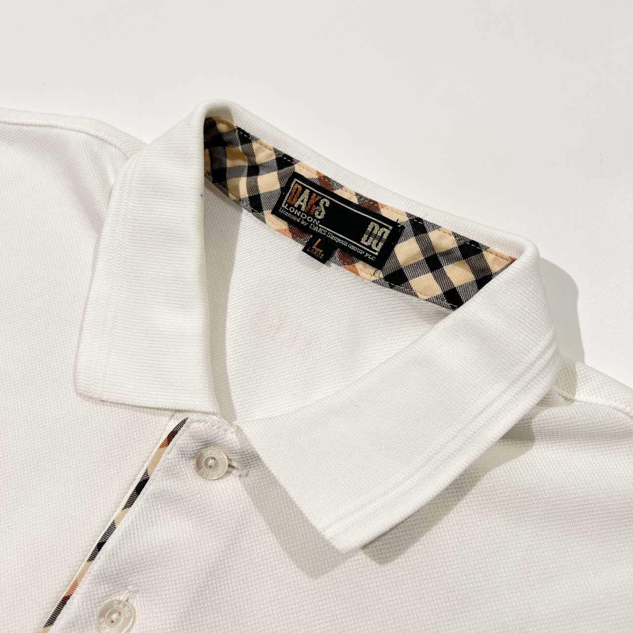 新品★DAKS GOLF ダックスゴルフ　オンワード　ポロシャツ　Lサイズ 26L DAKS GOLF ダックス ポロシャツ 黒 LL 日本製 オンワード - メンズ