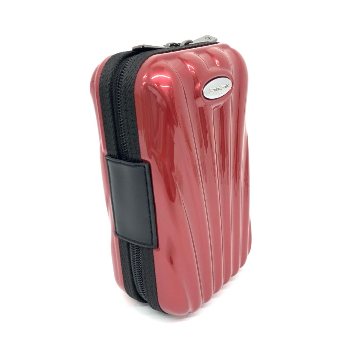 良好 Samsonite サムソナイト アメニティケース ポーチ レッド ユニ