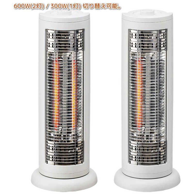 未開梱 ユアサ 首振り 2灯管カーボンストーブ カーボンヒーター YKT-C600E-W