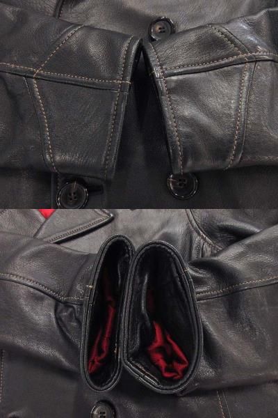 FLAT　HEAD ディアスキン　P-コート　F-DLJ001 新品 ザ フラットヘッド THE FLAT HEAD ディアスキン Pコート 鹿革 F