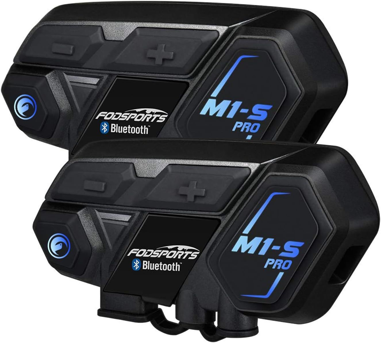 FODSPORTS インカム m1-sプロ バイク インカム 最大8人同時通話 通信自動復帰 連続使用20時間 日本語音声 音楽共有 いんかむ Bluetooth ヘッドセット ユニバーサル接続 インターコム 防水 HI-FI音質 バイク用インカム