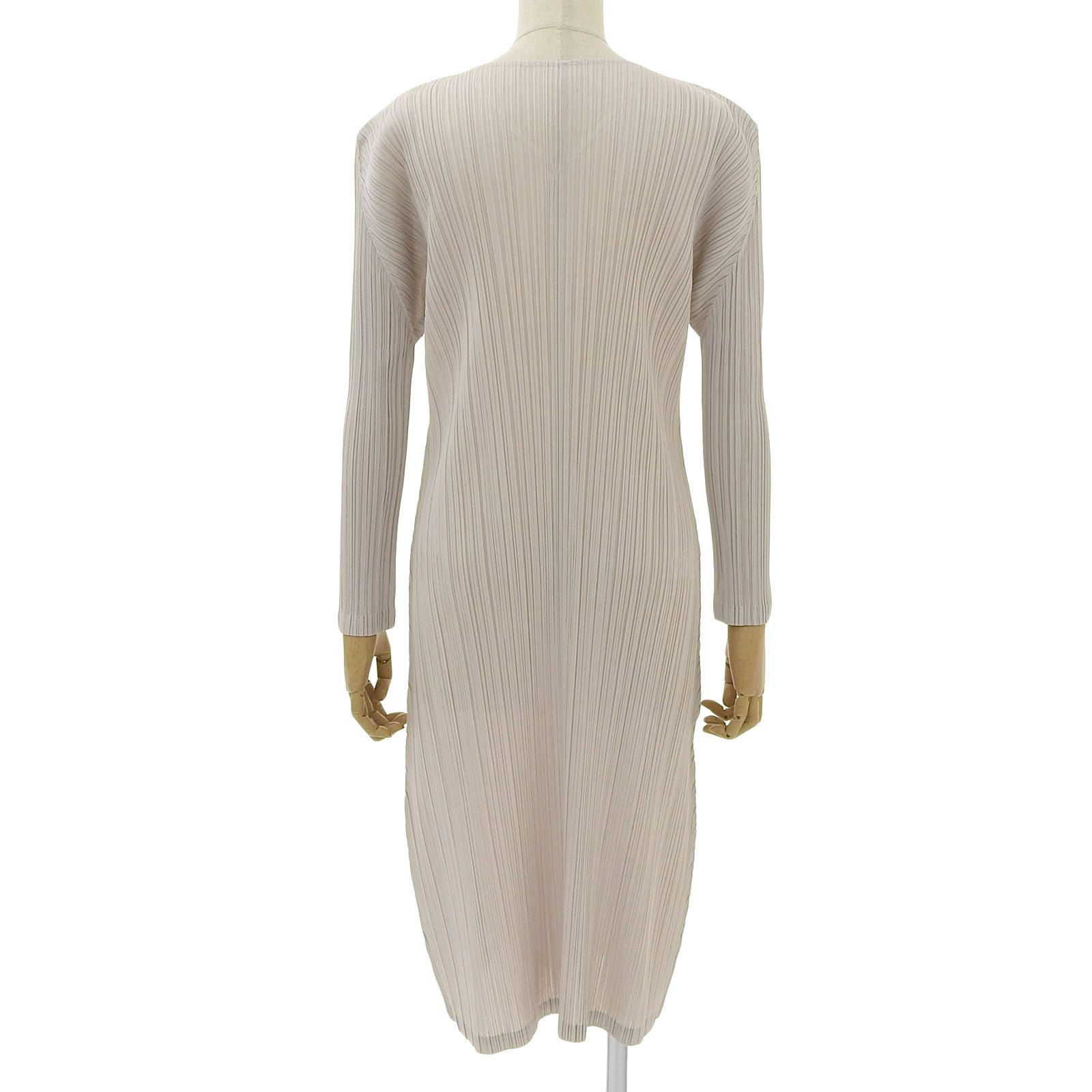 フク　PLEATS PLEASE 長袖ワンピース　ライトベージュ フク PLEATS PLEASE 長袖ワンピース ライトベージュ 楽天市場
