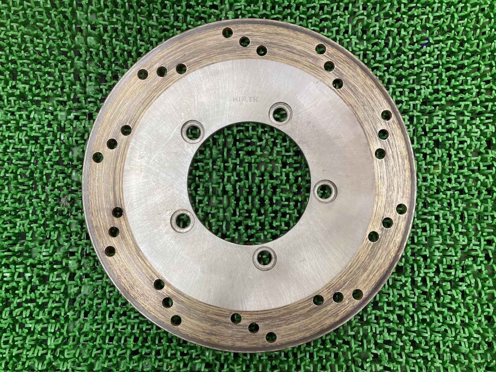 ジェンマ250 リアブレーキディスク スズキ 純正 中古 バイク 部品 CJ47A ディスクローター 曲がりなし お安く 車検 Genuine