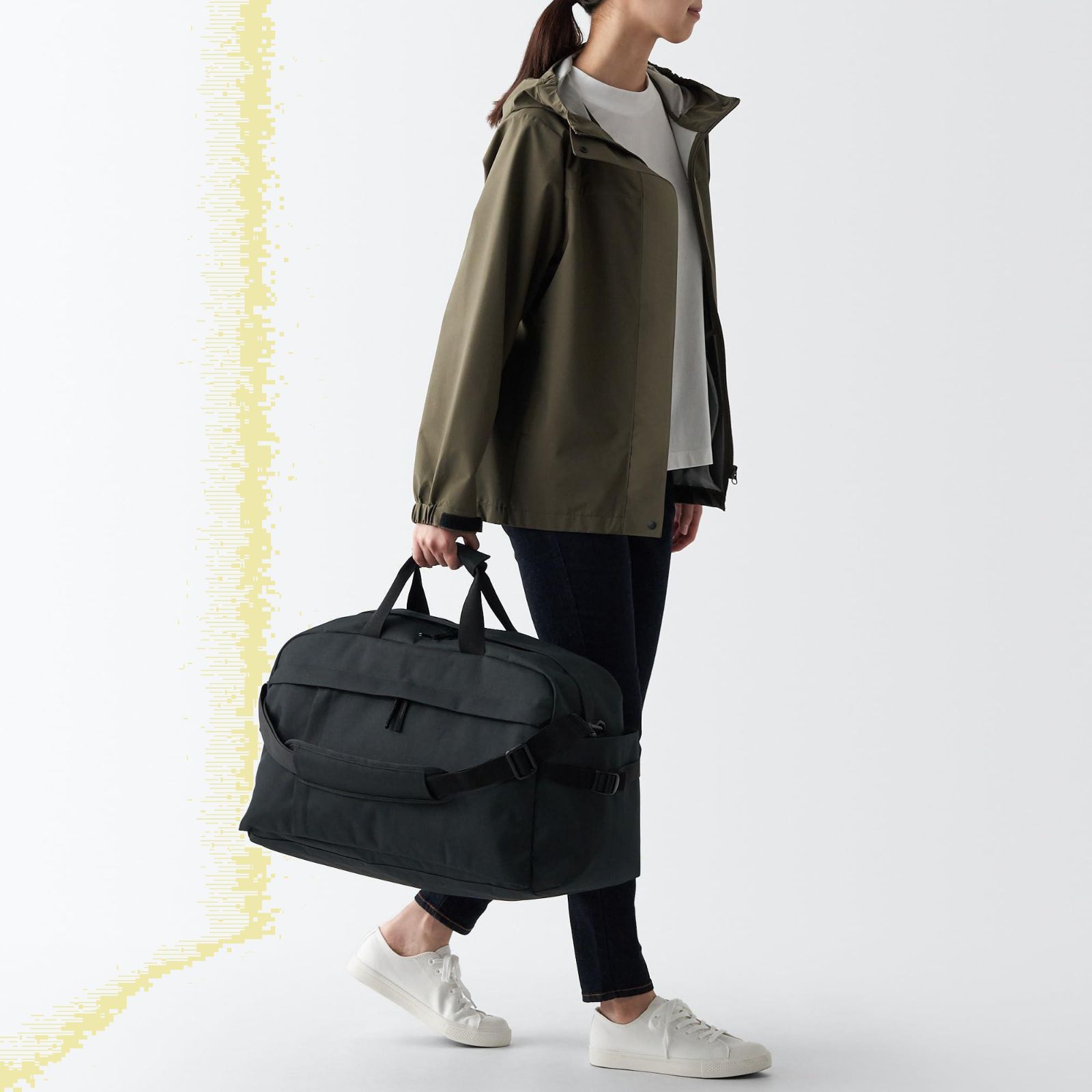 無印良品 撥水 ボストンバッグ ユニセックス大人 EGB28A4S