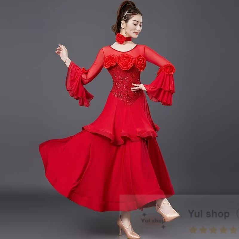 社交ダンスドレス スタンダードドレス デモ用 ルンバ オーダーメイド