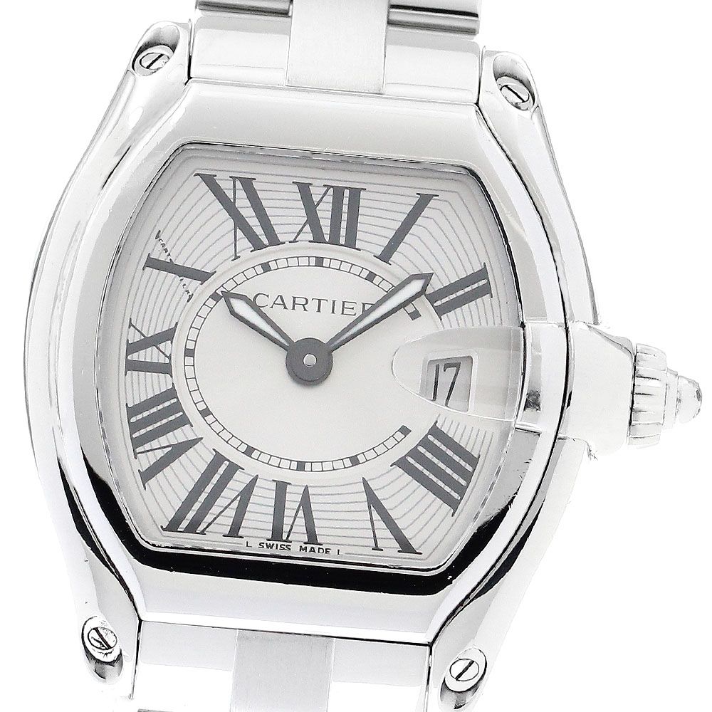 カルティエ CARTIER W62016V3 ロードスターSM デイト クォーツ レディース_888591