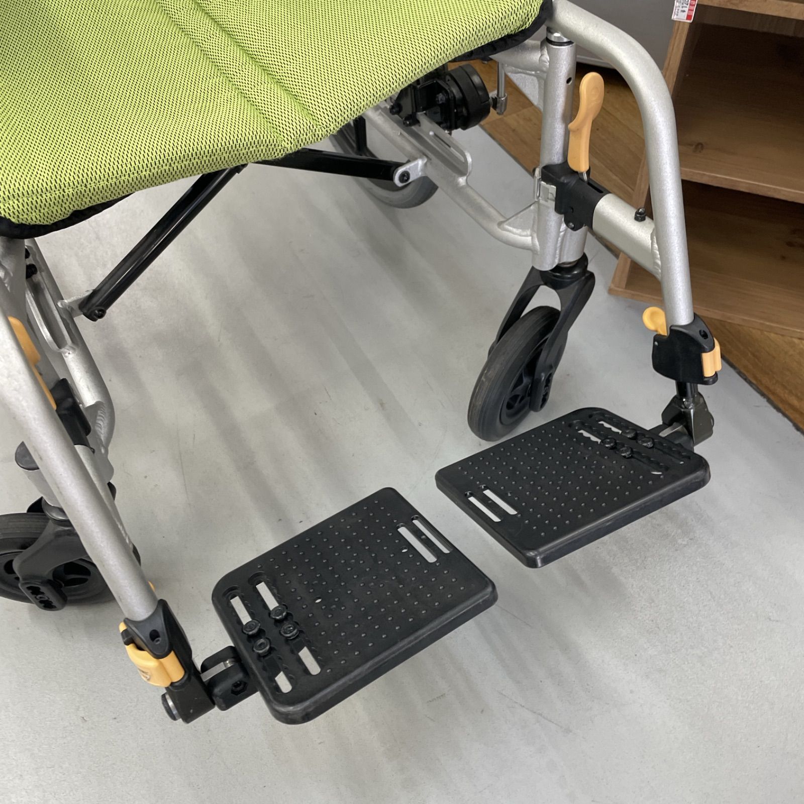 R449 ☀️ MATSUNAGA 車いす（介助型） NEXT-61B グリーン ネクスト