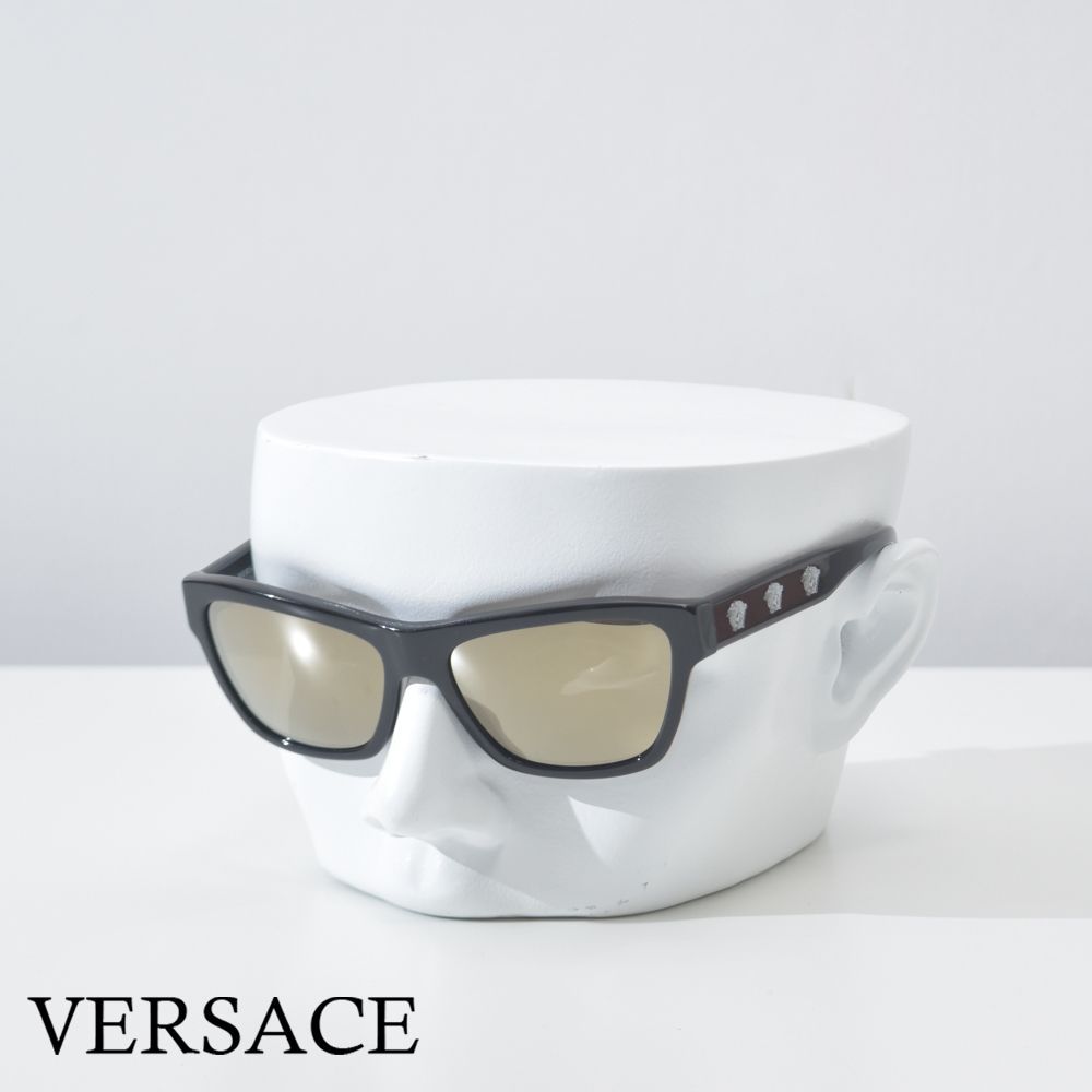 ヴェルサーチ サングラス メデューサ ブラック クリア ブランド 黒 かっこいい VERSACE VE4344-OGB11