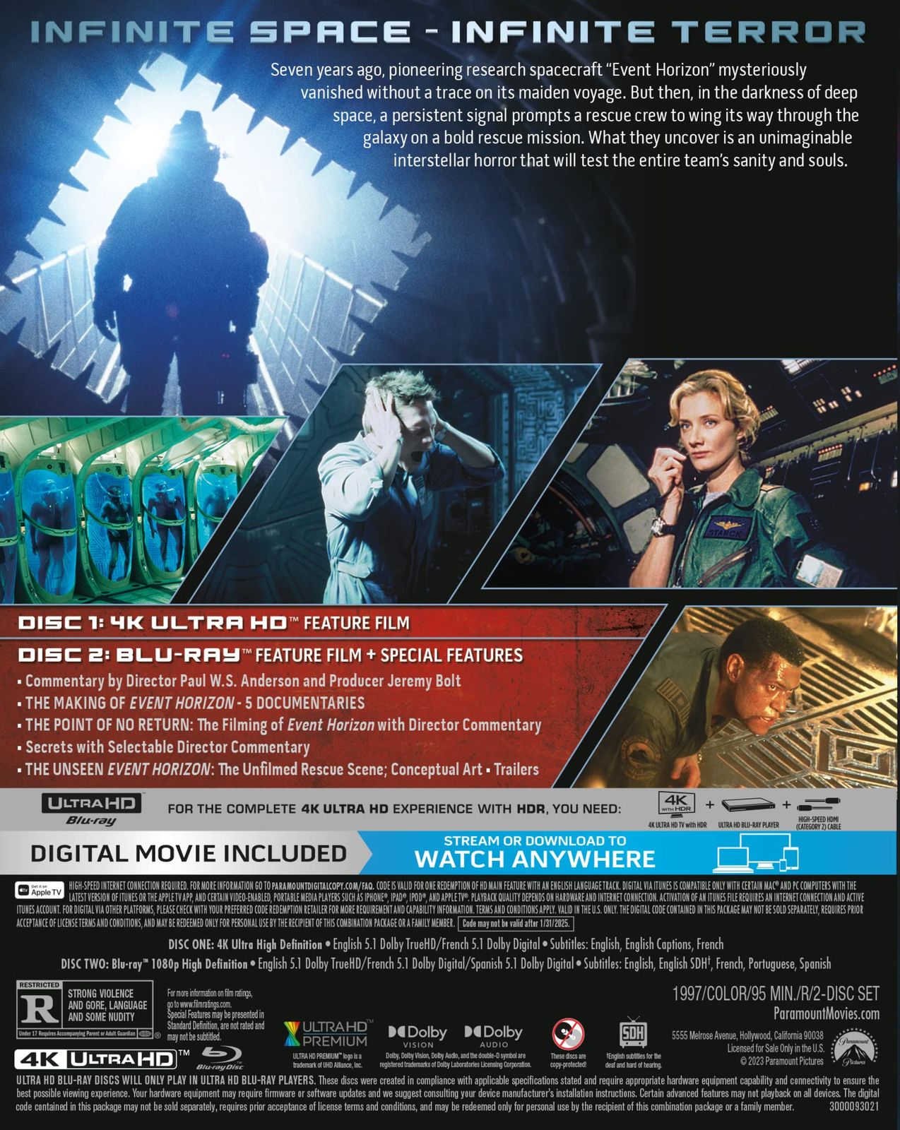 イベント・ホライゾン 4K Ultra HD [4K UHD + Blu-ray ※4K UHDのみ日本