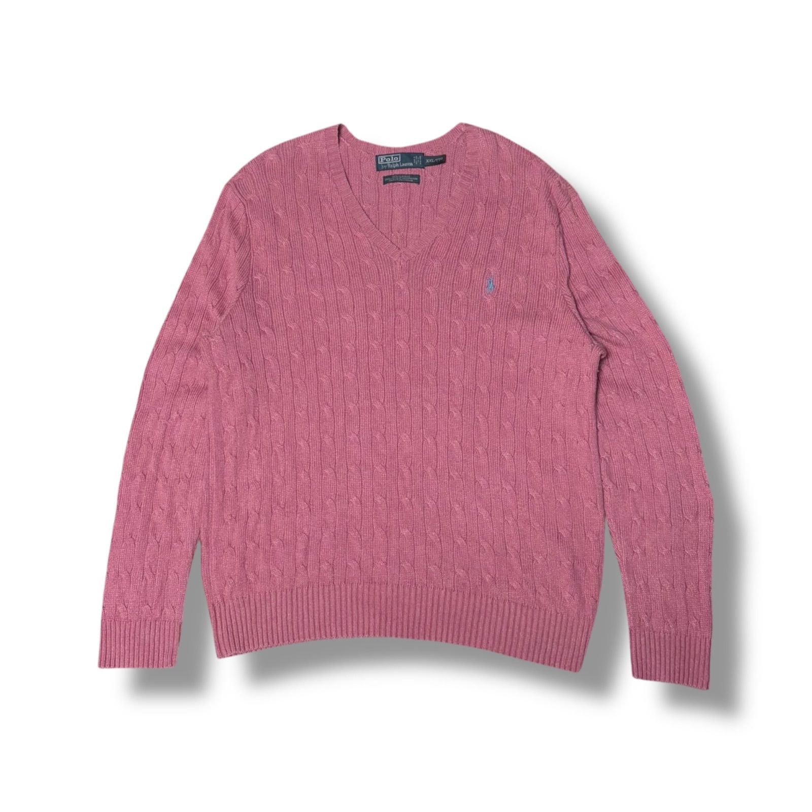 新品✨現行QR ラルフローレンコレクション シルク100% ケーブルニット L 新品✨現行QR ラルフローレンコレクション シルク100% ケーブルニット