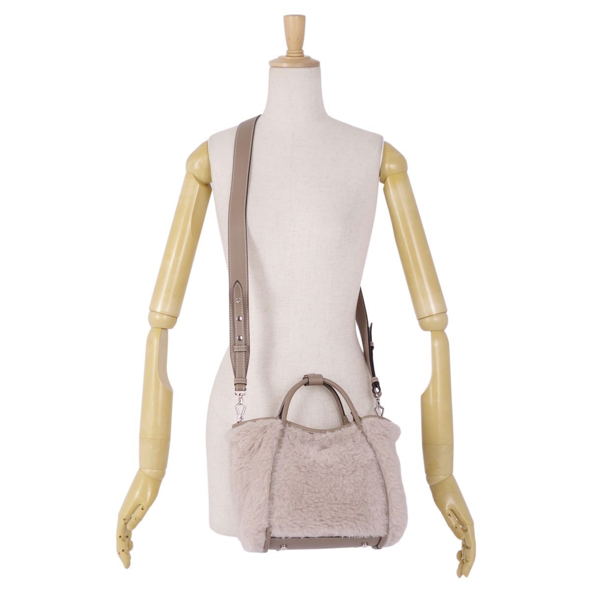 美品 マックスマーラ Max Mara テディベア Tマリン スモール マリンバ  