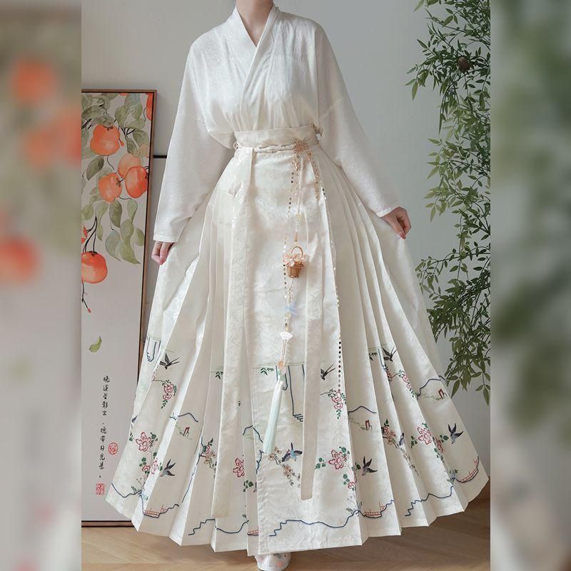 星 2025 豪華刺繍 漢服 かんふく 古風衣装 レトロ風 中華ロリータ コスプレ ワンピース 唐装 仙女服 中華風 美しい刺繍 学園祭用 文化祭用 舞台演出用 日常着 プレゼント用 レディース用HF200